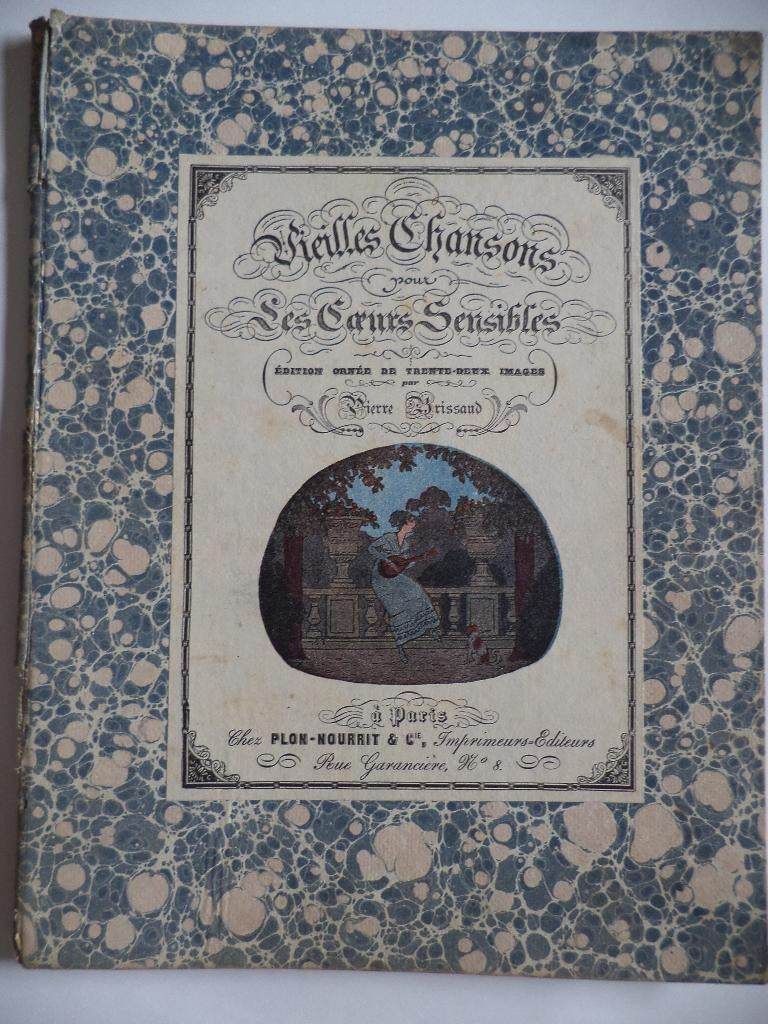1911 Vieilles Chansons pour les Coeurs Sensibles P. BRISSART, Ophalen of Verzenden