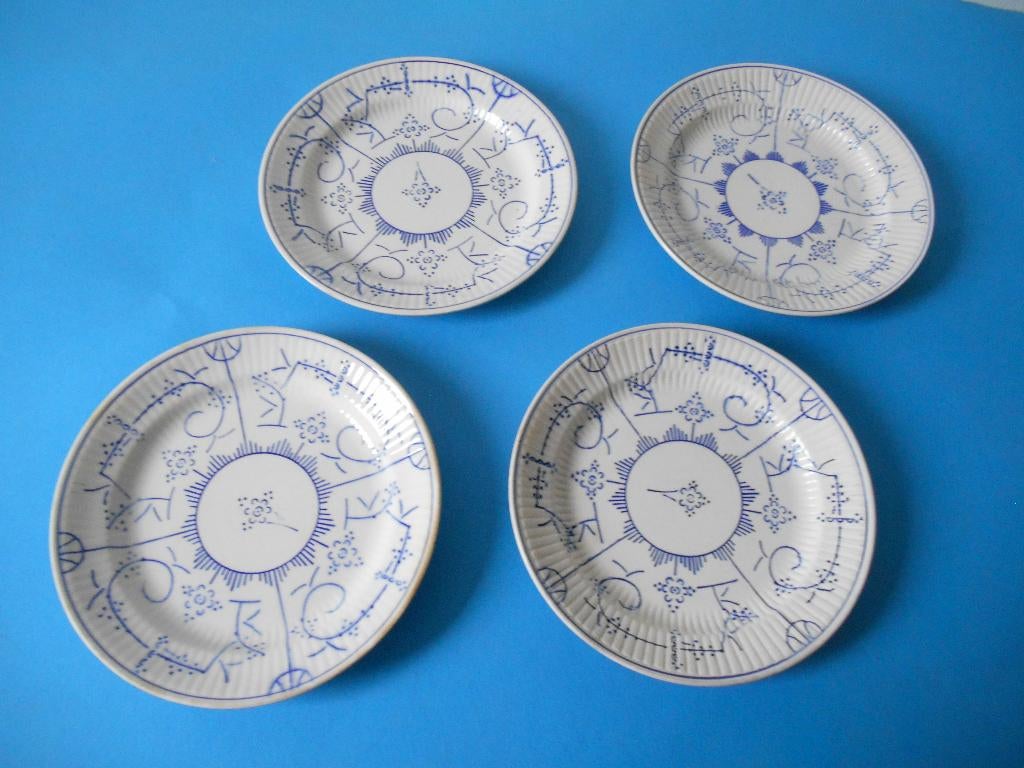 4 assiettes à dessert Copenhagen de Boch, Enlèvement ou Envoi
