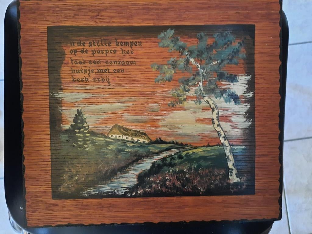 Schilderij op hout, Ophalen of Verzenden