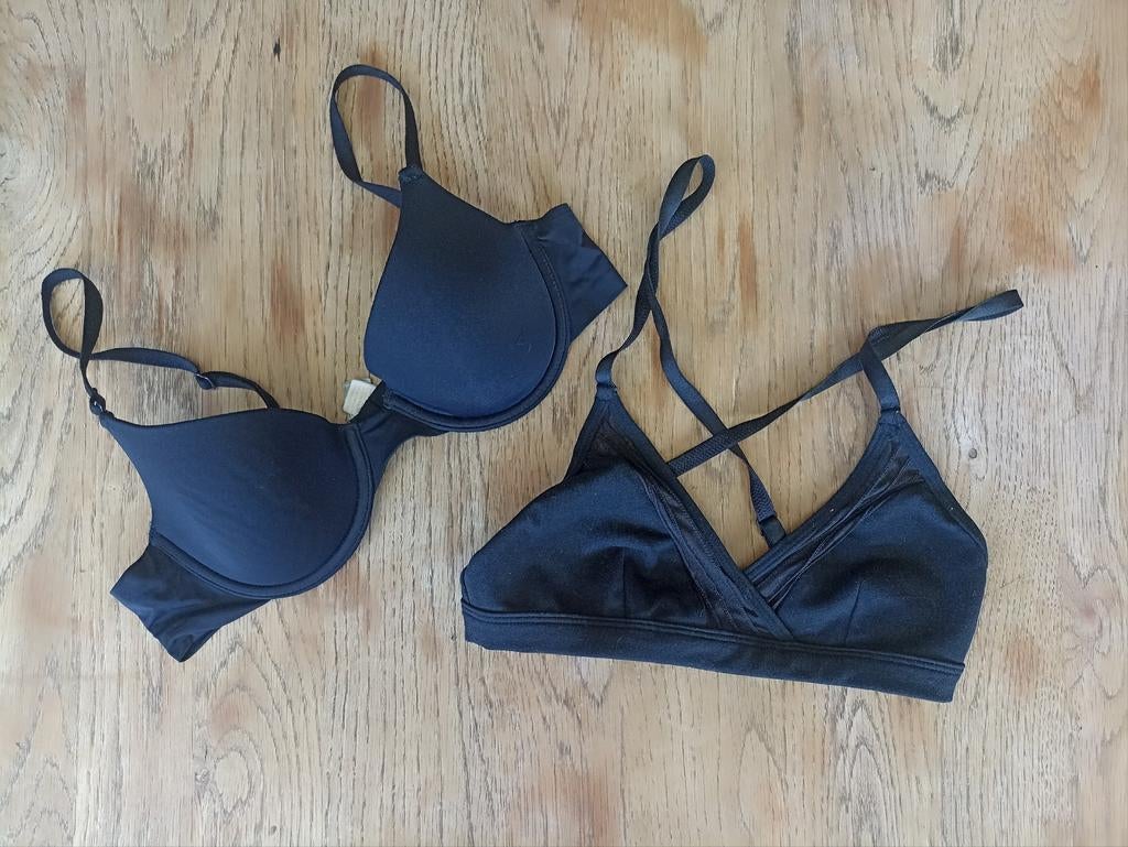Lot 2 soutien-gorge noirs Etam taille XS, Etam, Enlèvement ou Envoi, Noir, Soutien-gorge