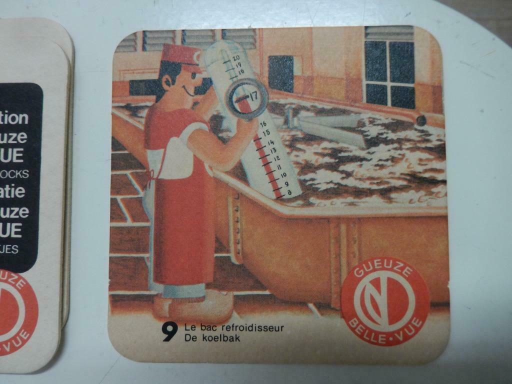 bierviltjes GUEUZE BELLE-VUE (brouwproces deel 1), Enlèvement ou Envoi, Comme neuf, Ustensile