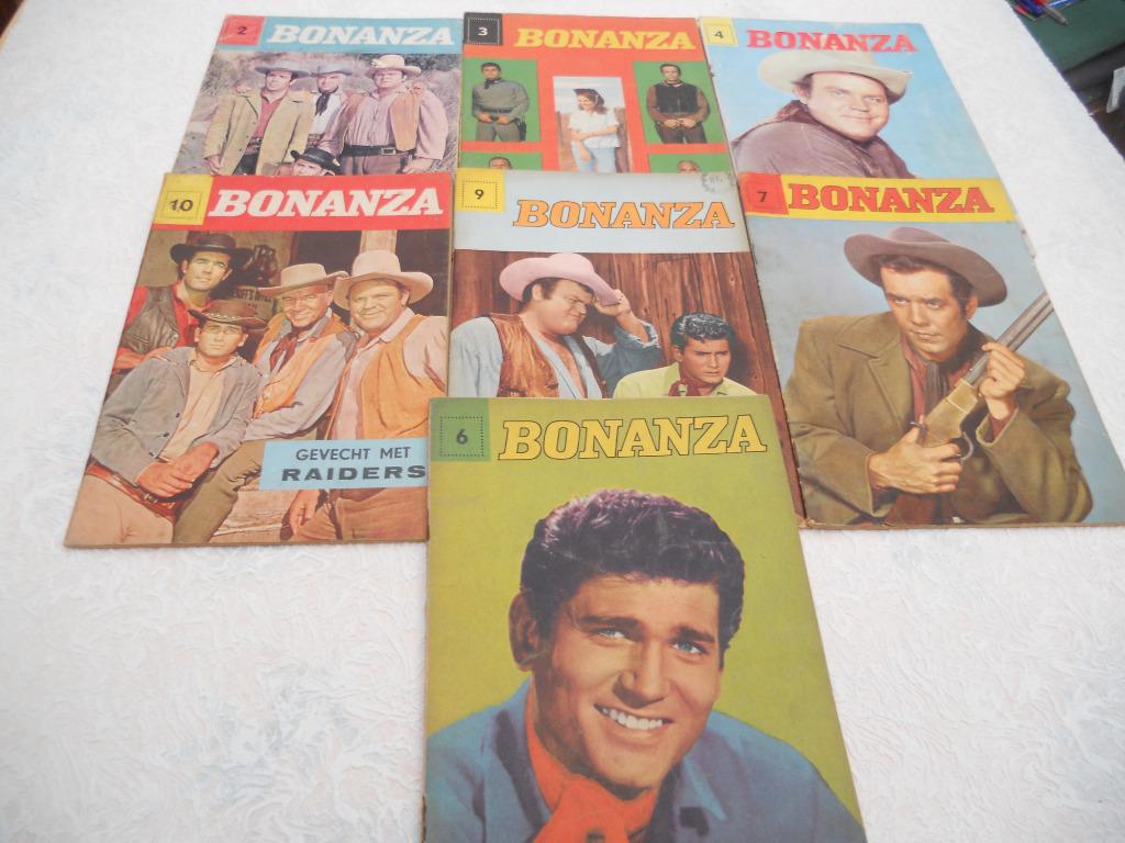 7 strips Bonanza  jaren 60, Boeken, Stripverhalen, Meerdere stripboeken, Ophalen of Verzenden, Gelezen