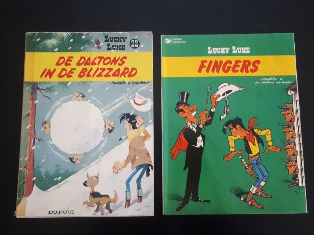 Lucky Luke 5x (SC), Meerdere stripboeken, Ophalen of Verzenden, Gelezen, Morris / Goscinny