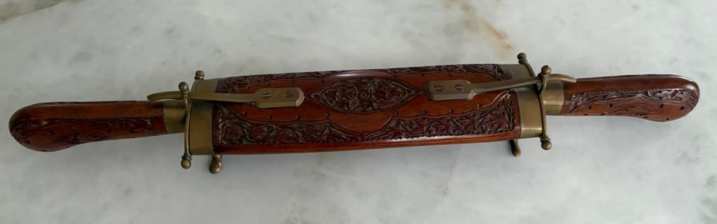 Set à découper Inde// Couteau et fourchette à viande, Antiquités & Art, Enlèvement ou Envoi