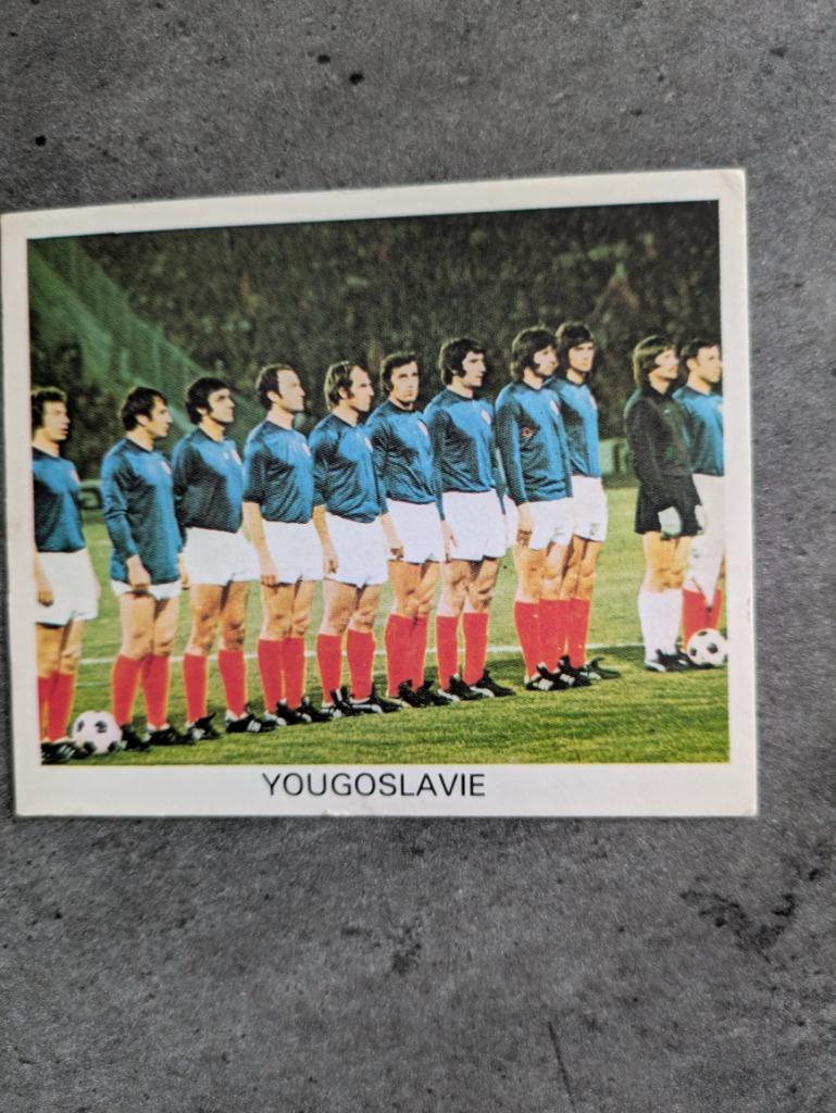 RIZLA WORLD CUP 1974  VOETBAL  TEAM Joegoslavia  KAART PRENT, Verzenden, Zo goed als nieuw