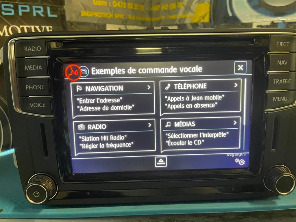 Auto radio navigation VW MIB CADDY T6 POLO TOURAN SHARAN, Enlèvement ou Envoi, Comme neuf