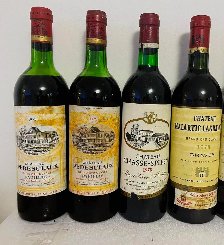 Chasse Spleen 78-Pedesclaux: 75/79-Malartic Lagravière 1978., Neuf, Enlèvement ou Envoi, Pleine, Vin rouge