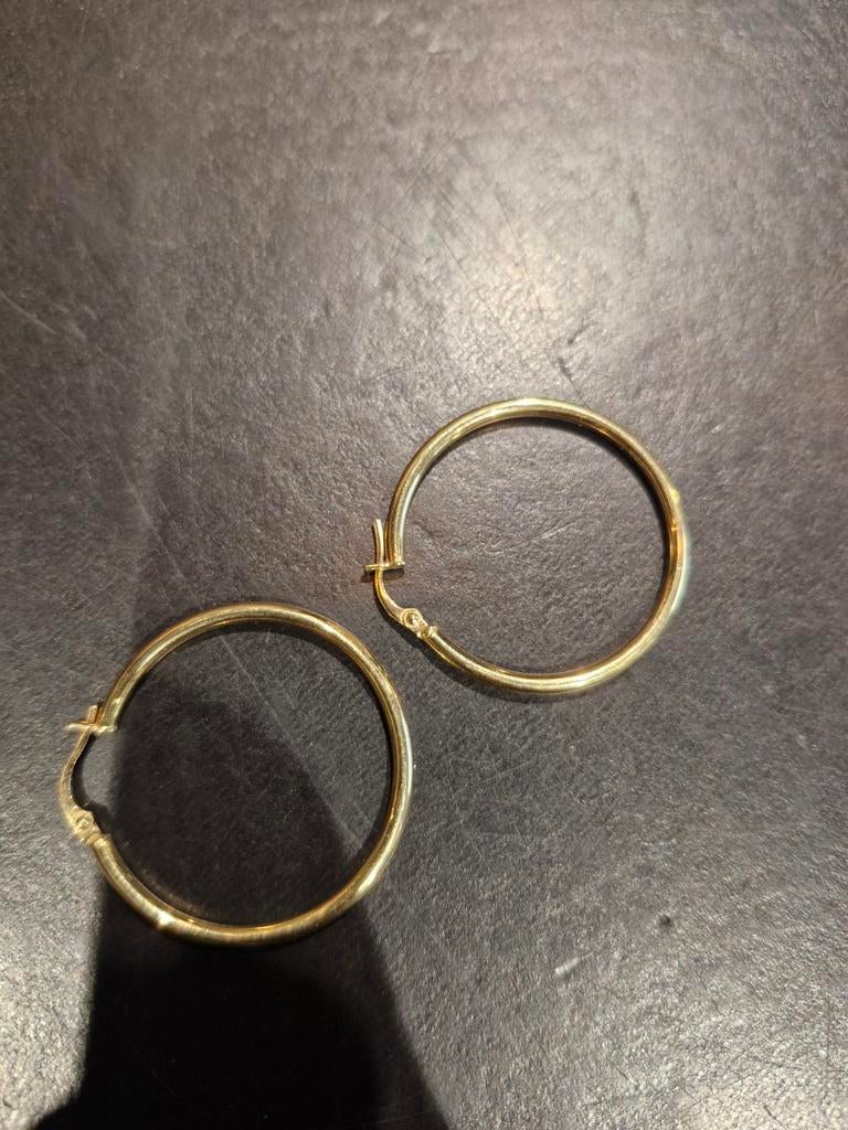 Boucles d'oreilles créoles or 18k, Bijoux, Sacs & Beauté, Boucles d'oreilles, Or, Or