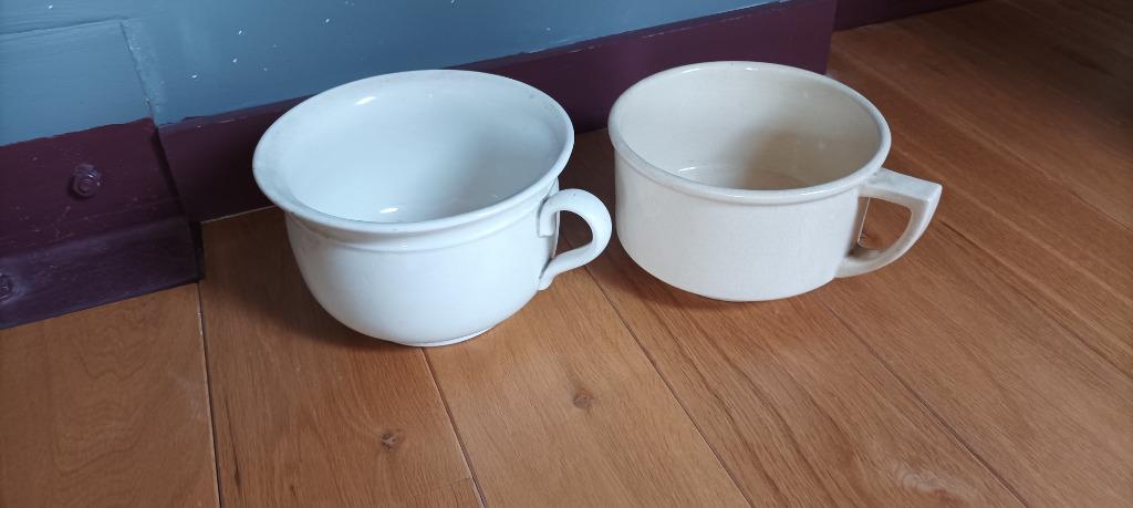 ancien pot de chambre en porcelaine, Enlèvement ou Envoi