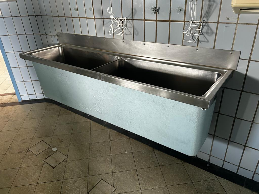 lot d evier en  inox grand bacs adossé px 250 eur, Enlèvement ou Envoi