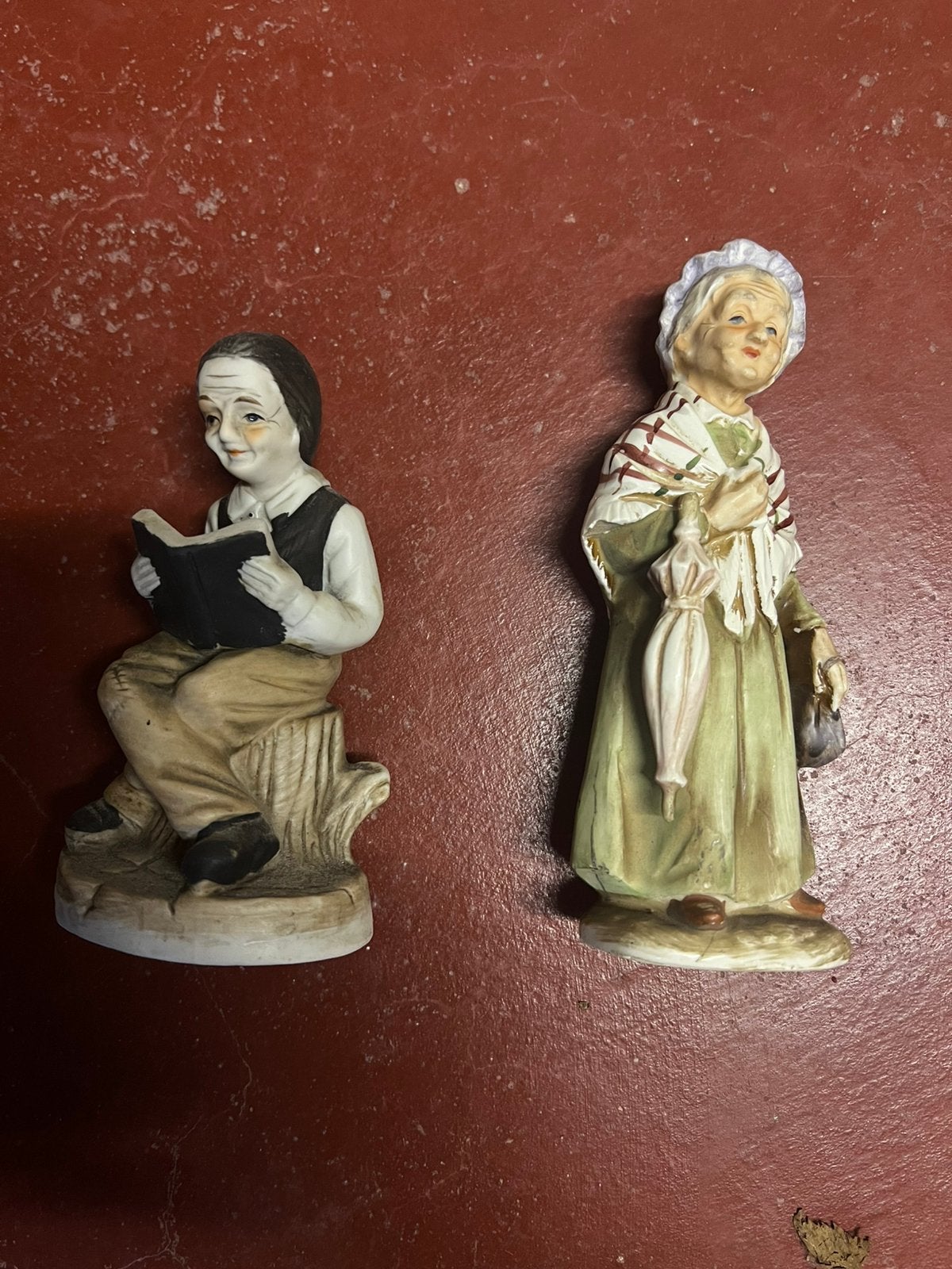 2 biscuit beeldjes oma en opa, Ophalen, Mens