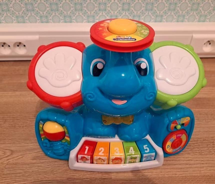Baby Clementoni - Alberto de Muzikale Olifant (Interactief), Ophalen of Verzenden, Gebruikt, Overige typen, Met geluid