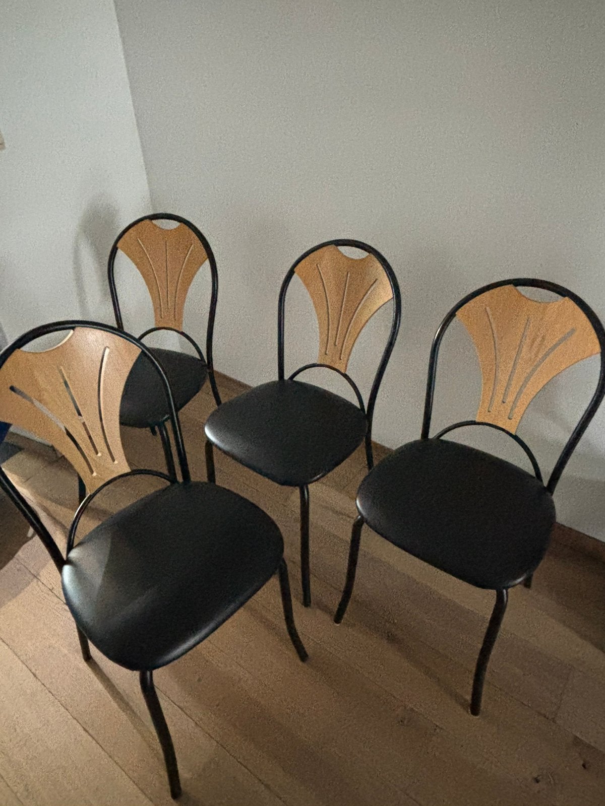 Keukenstoelen Deba, Ophalen, Gebruikt, Zwart, Kunststof