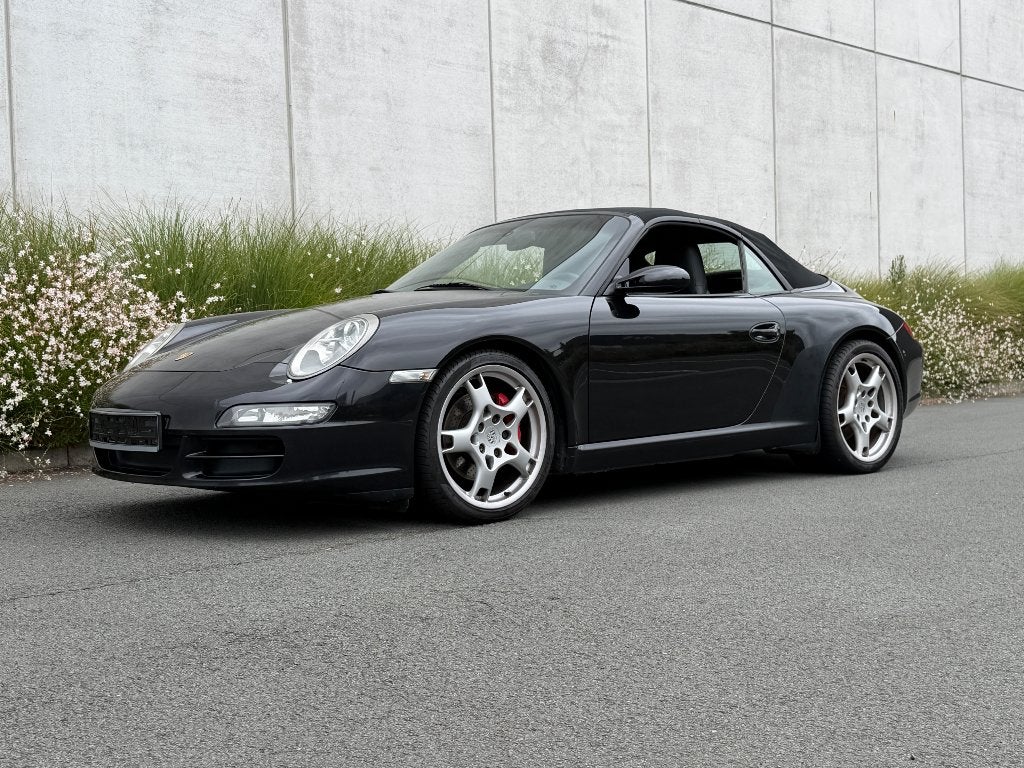 Porsche 997S, Auto's, Porsche, Achterwielaandrijving, Zwart, Cabriolet, Zwart