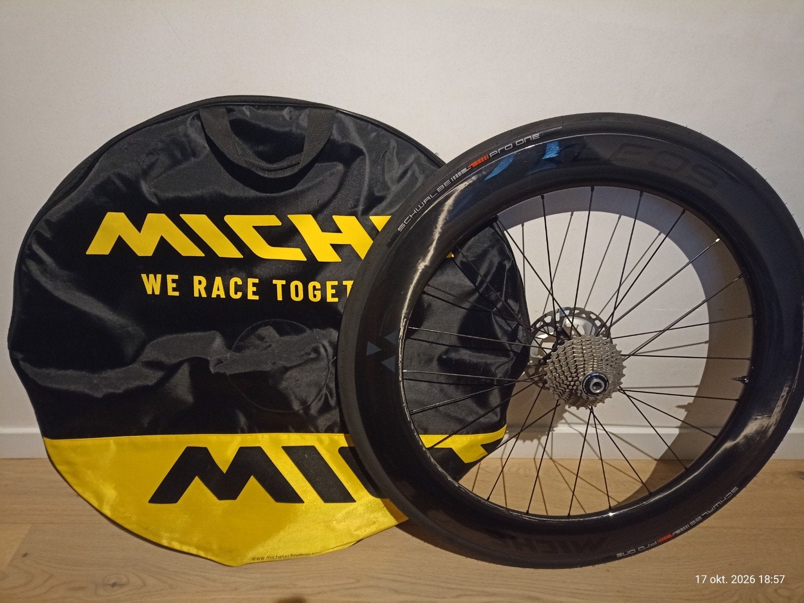 Miche KLEOS 67 disc, Miche, Racefiets, Zo goed als nieuw, Carbon