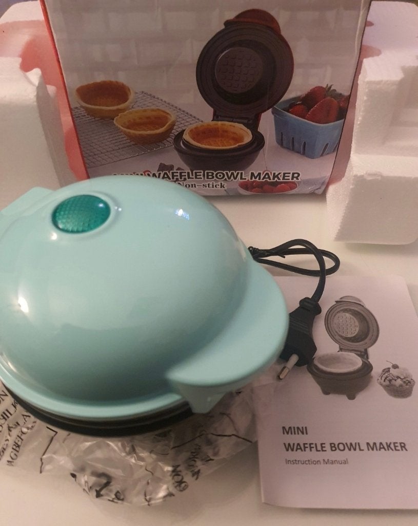 Mini Waffle Bowl Maker (Wafelbakje maker), Enlèvement ou Envoi, Neuf, Gâteaux, Tartes ou cupcakes, Autres types