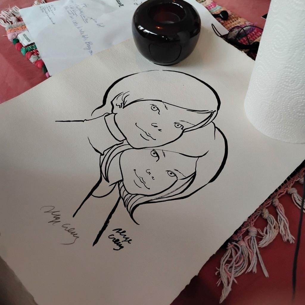 Handgesigneerde print | Creuz seat | BD Belge, Antiek en Kunst, Ophalen of Verzenden