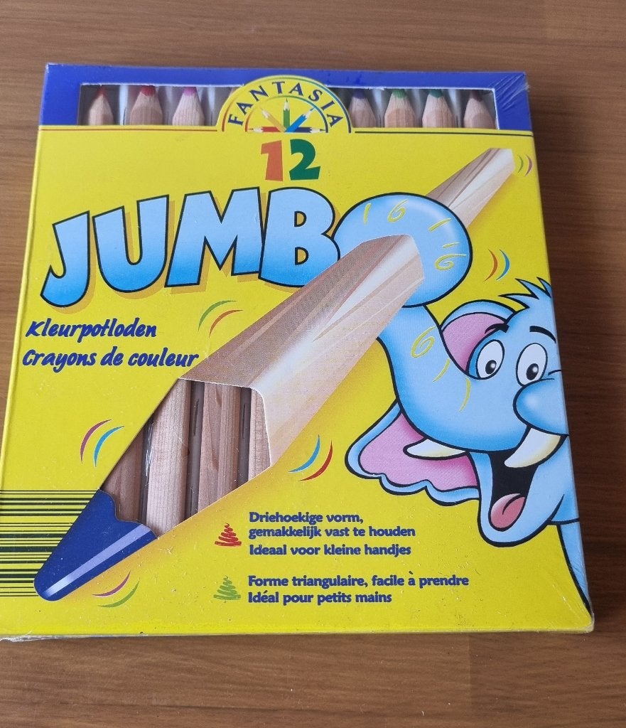 kleurpotloden jumbo driehoek, Hobby en Vrije tijd, Ophalen of Verzenden, Nieuw, Potlood of Stift