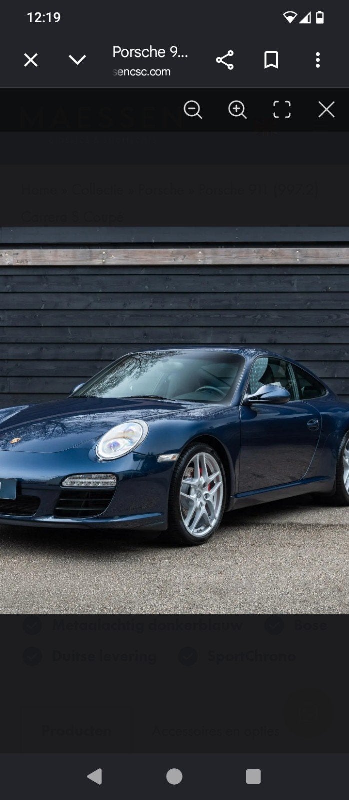 Te koop Porsche 100.000€, Auto's, Blauw, Porsche, Particulier, Blauw