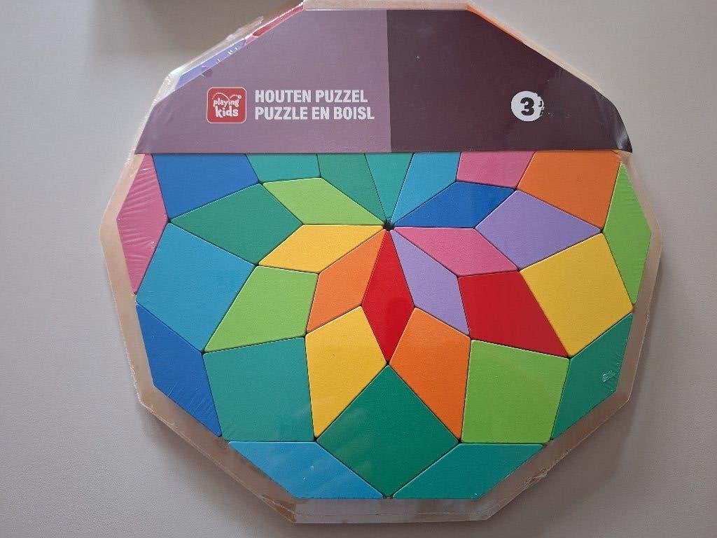 nieuwe houten puzzel, cadeautip, Enfants & Bébés, Neuf, 2 à 4 ans, Enlèvement, 10 à 50 pièces