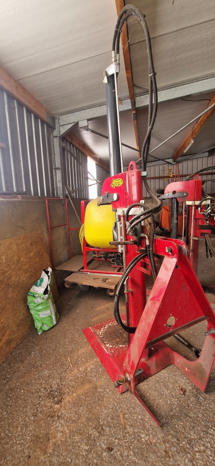 houtkliever tractor, Ophalen, Gebruikt, Staand, Devos agri