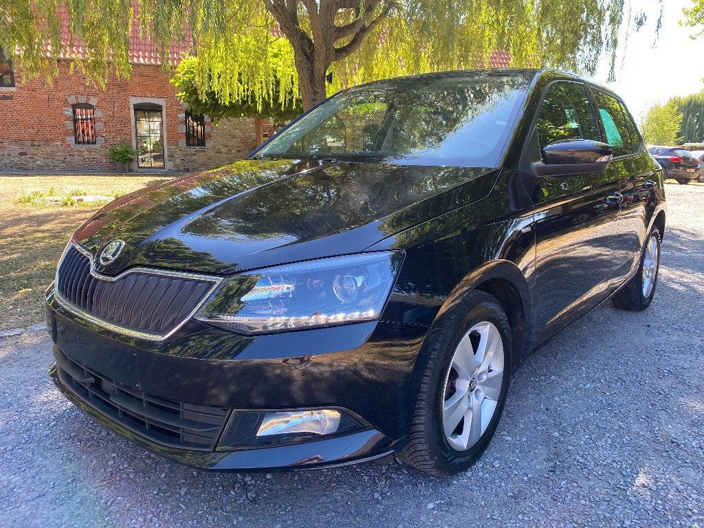SKODA FABIA 1.0 TSI 95 CV – EURO 6B – 2018, Auto's, Dealer onderhouden, Automatische klimaatregeling, Zwart, Bedrijf
