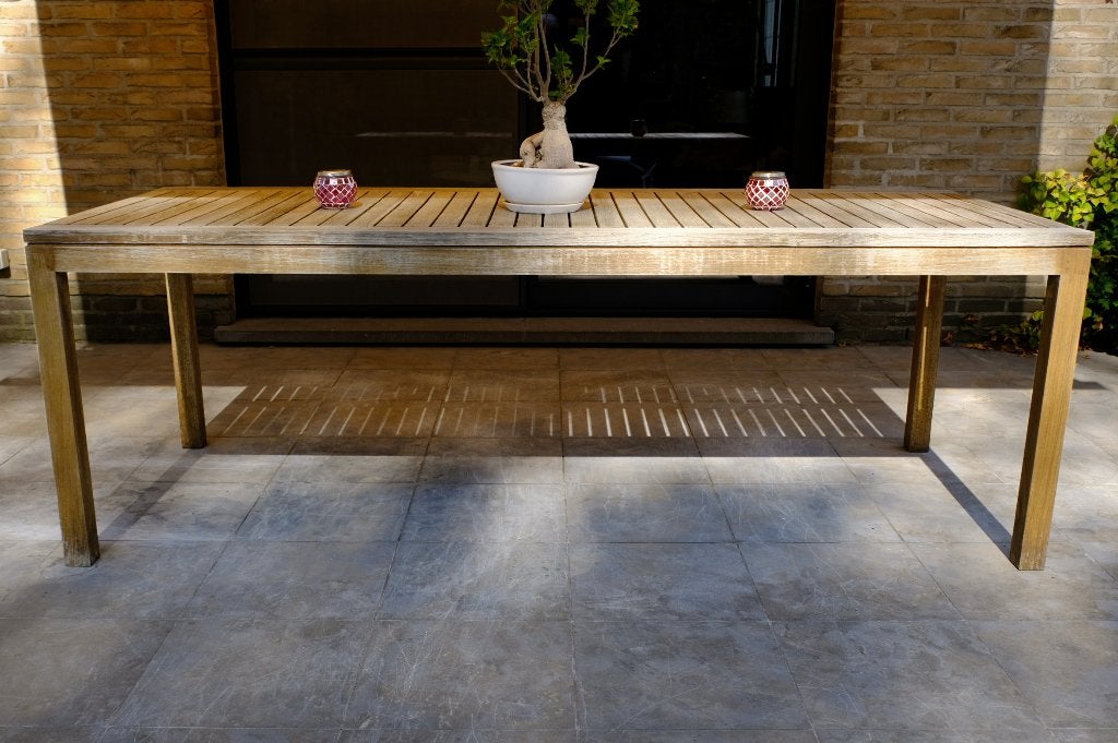 Tuintafel teak, Ophalen, Gebruikt, Rechthoekig, Teakhout