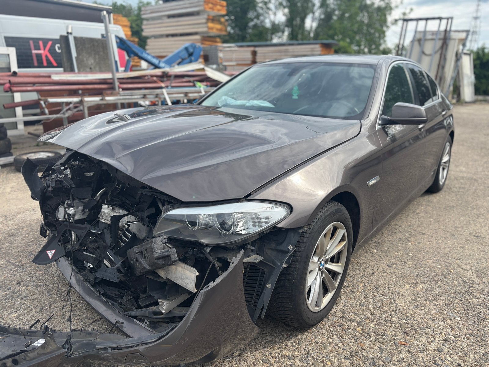5-serie Sedan F10 525d xDrive, Auto's, BMW, Automaat, Euro 5, Beige, 4 cilinders