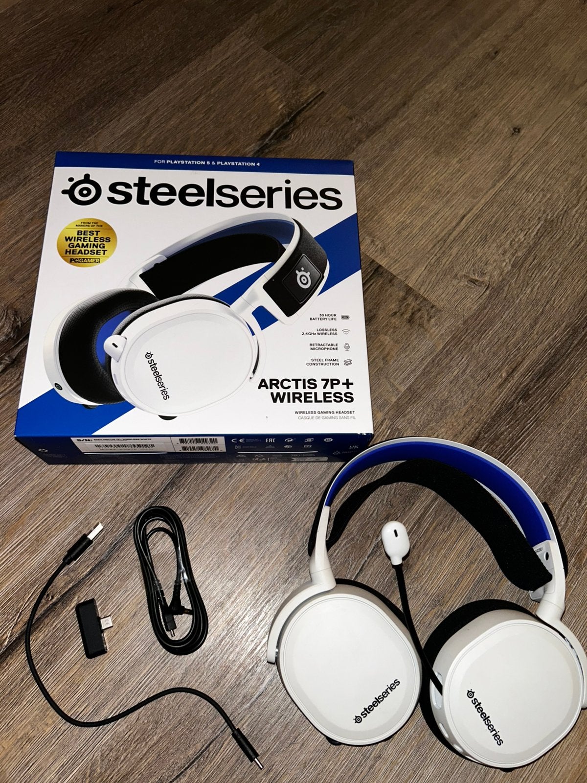 Steelserries arctis 7p+ wireless headset, Gaming headset, Ophalen of Verzenden, Zo goed als nieuw, Draadloos