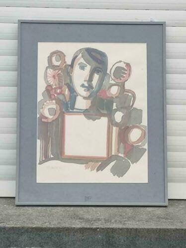 aquarelle signe marcel cockx, Enlèvement ou Envoi, Aquarelle, Fleurs