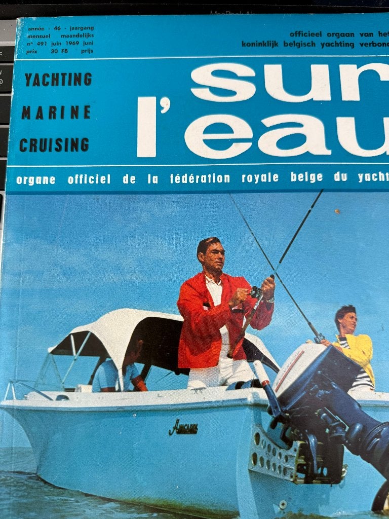 „Op het water”, Royal Belgian Yachting Federation. 1969,, Verzenden