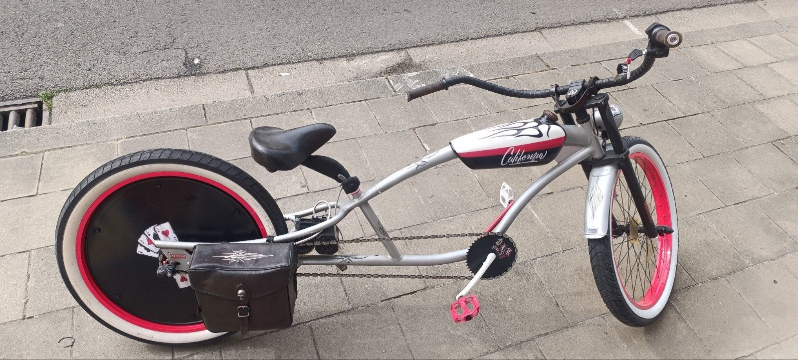 Vélo custom stretch cruiser hbbc électrique, Enlèvement, Aluminium, Cruiser