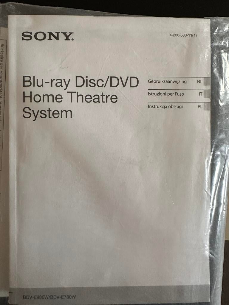 Sony Home Cinema, Audio, Tv en Foto, Home Cinema-sets, Ophalen, Zo goed als nieuw, Sony