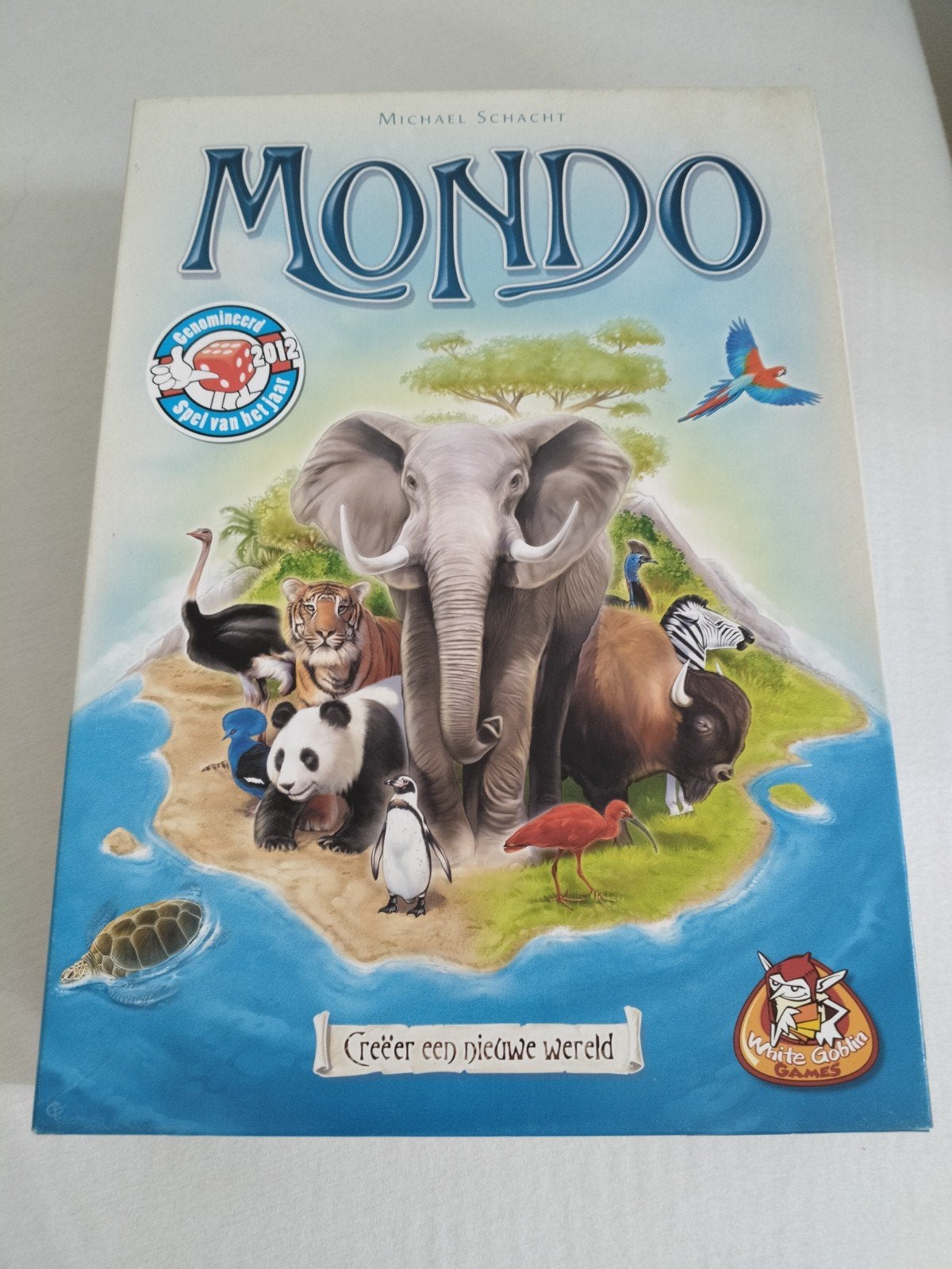 Mondo gezelschapsspel, Hobby en Vrije tijd, Gezelschapsspellen | Overige, Een of twee spelers, Ophalen, Gebruikt, White Goblin Games