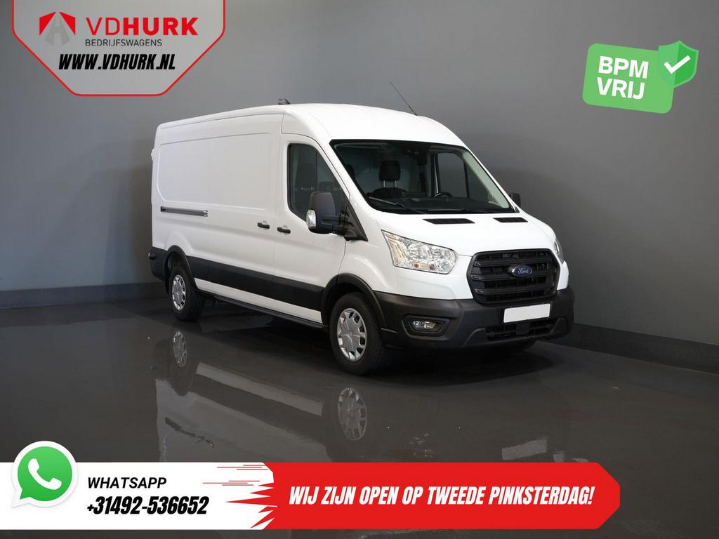 Ford Transit 2.0 TDCI 130 pk Aut. L3H2 Trend 270Gr.Deuren/ C, Automaat, Wit, Bedrijf, Diesel