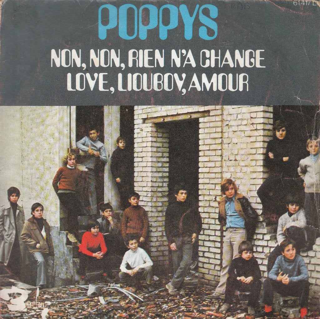 Franstalige vinylsingles: Poppys, Stone & Charden, Aryan..., Verzenden, Pop