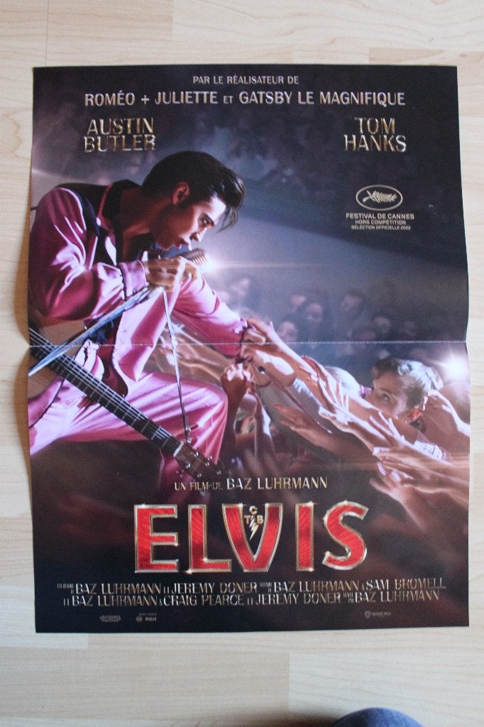 filmaffiche Elvis Tom Hanks Austin Butler filmposter, Enlèvement ou Envoi, Rectangulaire vertical, A1 jusqu'à A3, Comme neuf