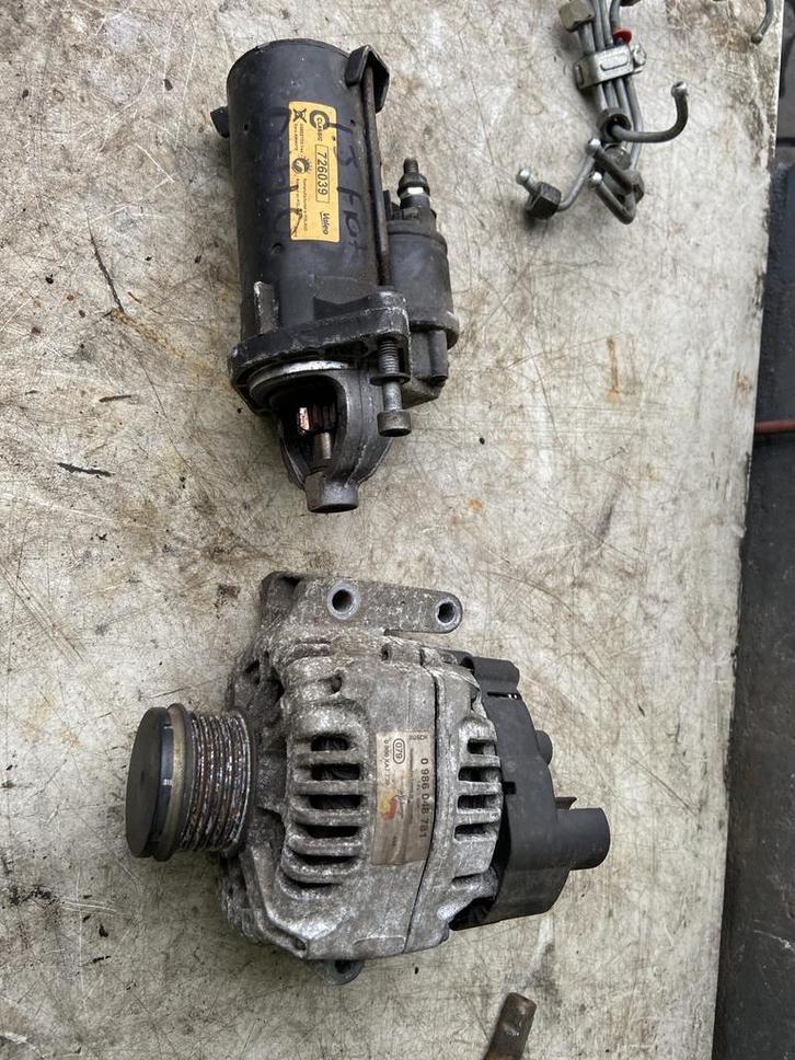 Fiat 1.3 dynamo startmotor doblo