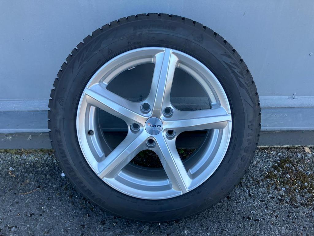 Audi alu-velgen met winterbanden, Auto-onderdelen, Banden en Velgen, Ophalen, 16 inch, Nieuw, Band(en)