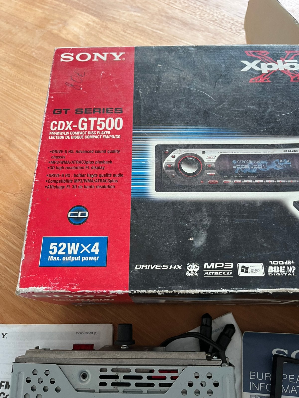 SONY cdx gt500 cd-autoradio, Ophalen of Verzenden, Zo goed als nieuw