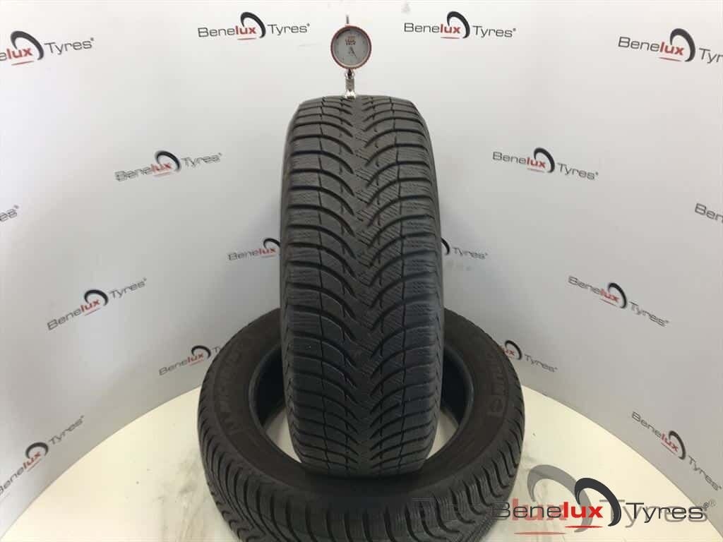 winter 195/55R16 87T Michelin Alpin A4 195/55 R16 195/55/16, Ophalen, Gebruikt, -, Winterbanden