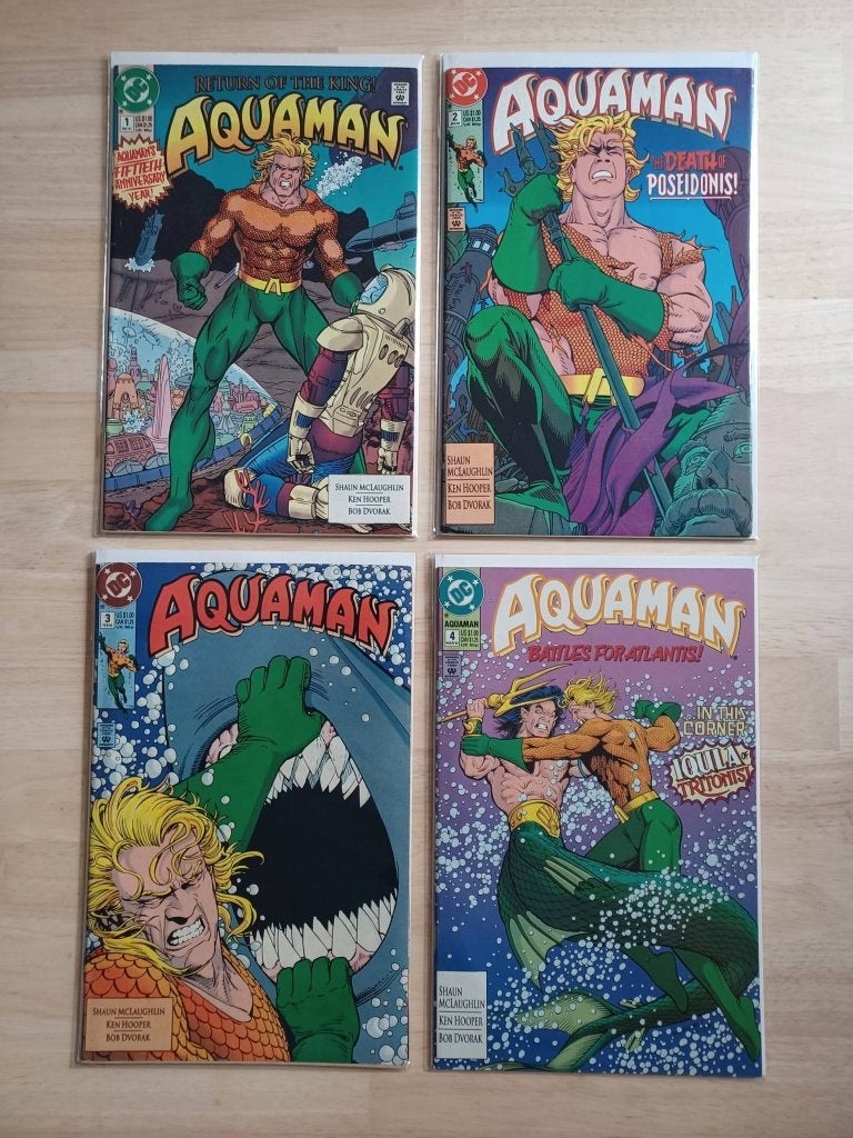 Aquaman - 2 complete mini-series 1986-1992 (23 comics), Enlèvement ou Envoi, DC COMICS, Utilisé, Plusieurs comics