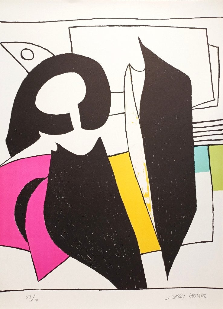Joan Gardy Artigas, « Tauromachie chinoise », lithographie, Antiquités & Art, Numéroté, Enlèvement ou Envoi, Lithographie