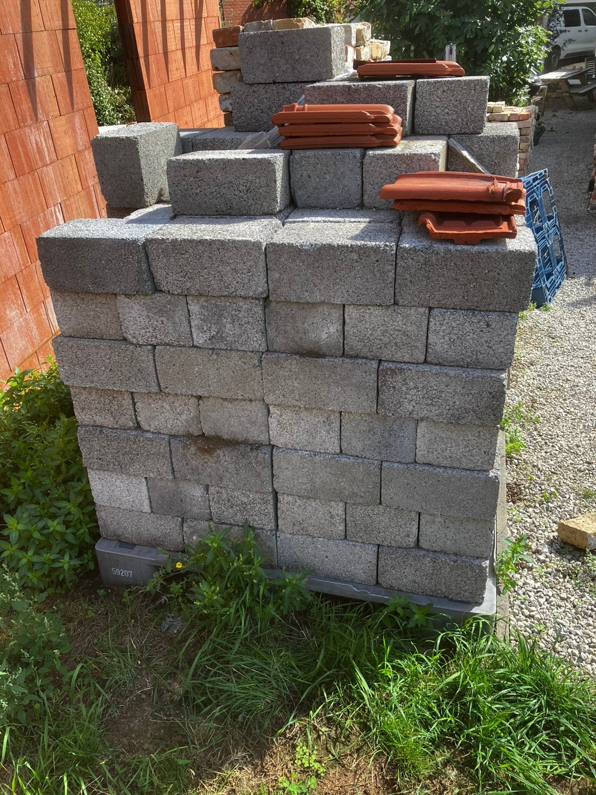 Blocs de béton 29x19x14 environ 150 pièces, Enlèvement, Comme neuf