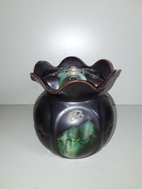 Art Deco bloempot, vaas "Piquefleur" Faïencerie Thulin, Ophalen of Verzenden