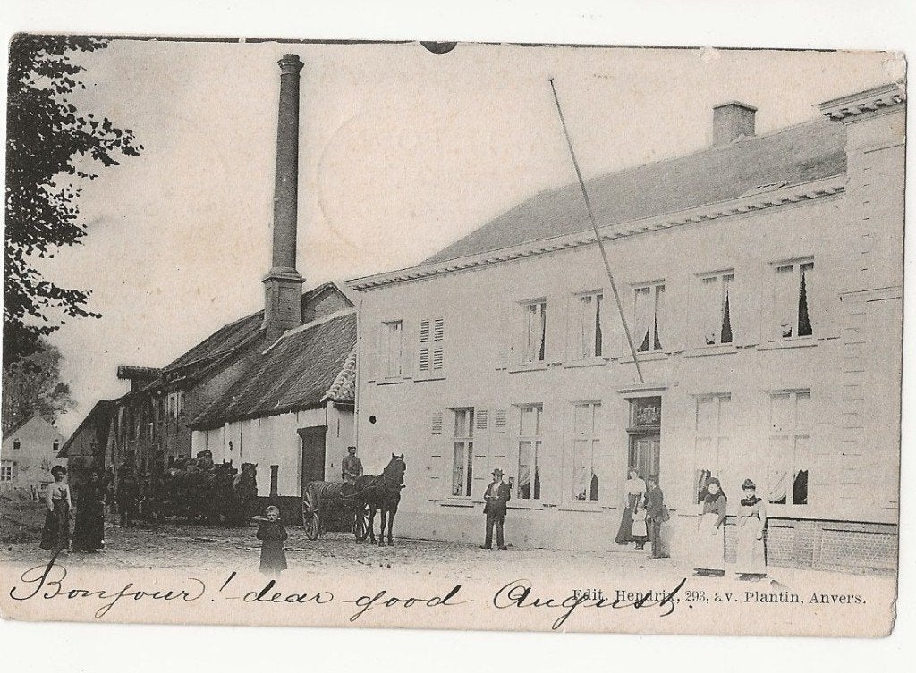 brouwerij lint postkaart de aker animatie, Ophalen of Verzenden, Voor 1920, Gelopen, Antwerpen
