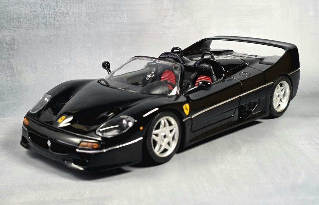 Burago 1/18 - Ferrari F50 Spider/noire 1995, Envoi, Comme neuf, Voiture, Burago