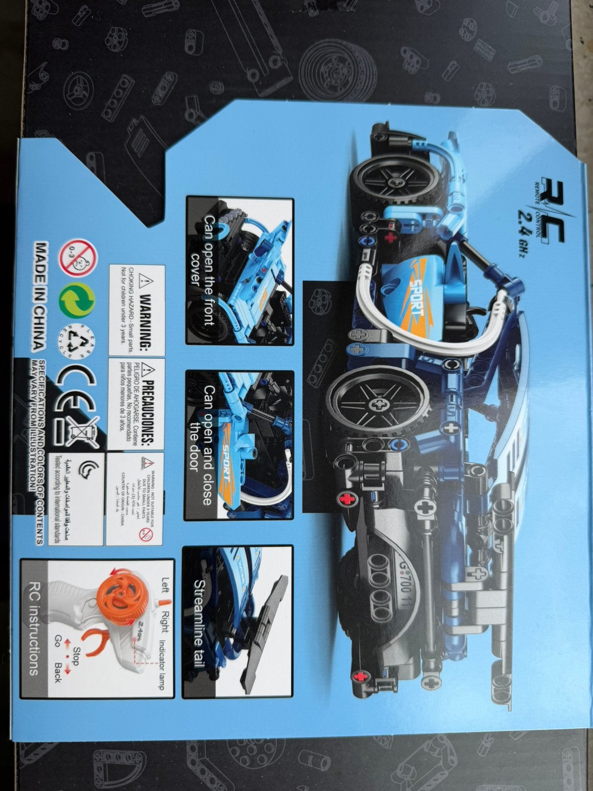 RC Bouwstenen Sportwagen 395 stuks – 2.4 GHz – Nieuw, Ophalen of Verzenden