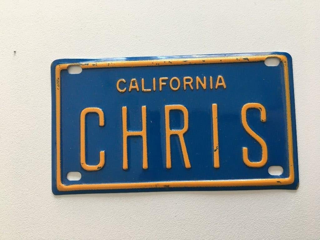 Naambordje 'CHRIS' california, Ophalen of Verzenden, Nieuw