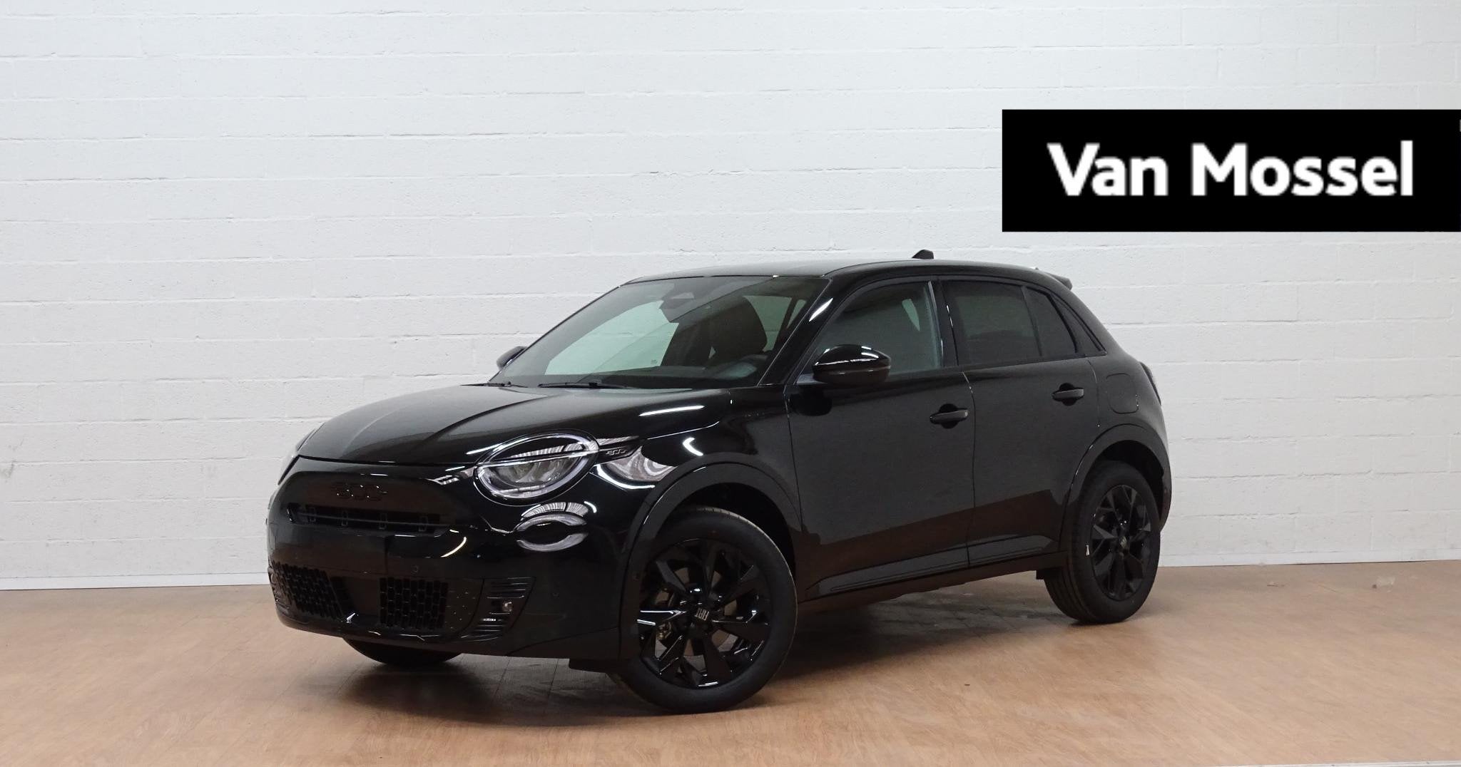 Fiat 600 1.2 Hybrid 145cv DCT Sport, Auto's, Fiat, Stof, 109 g/km, 620 kg, Zwart